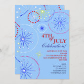 4e juli Uitnodiging vuurwerkpartij (Voorkant / Achterkant)