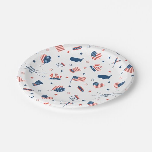 4e juli US Paper Bord (Gekanteld)