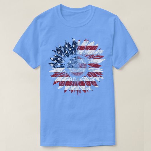 4e juli Verenigde Staten - Amerikaanse vlag voor z T-shirt (Design voorkant)
