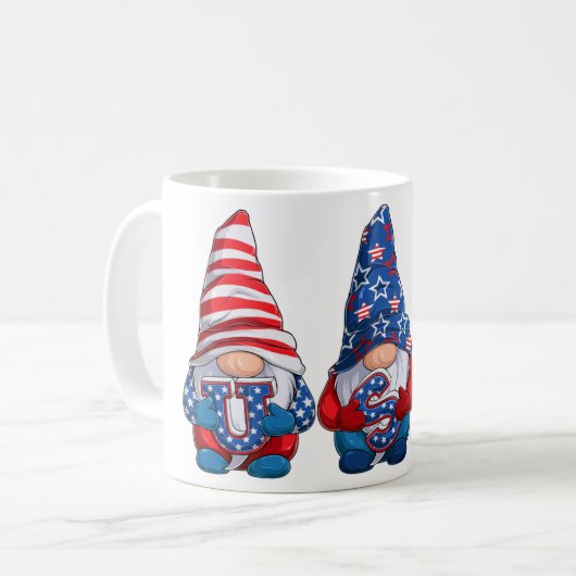 4e juli Verenigde Staten Gnomes Koffiemok (Voorkant links)