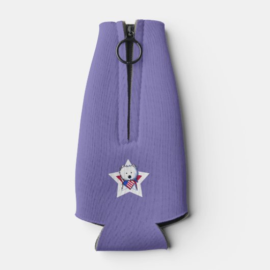 4e juli Verenigde Staten Westie Flesjeskoeler (Achterkant)