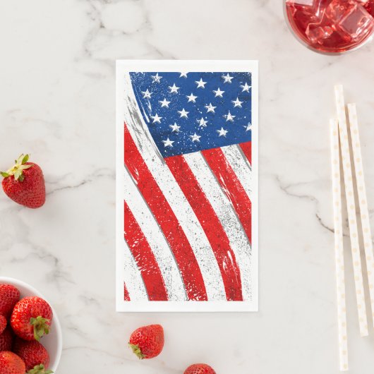 4e juli voor patriottisch papier gasthanddoek servet (Insitu)