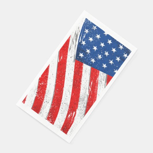 4e juli voor patriottisch papier gasthanddoek servet (Hoek)