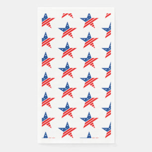 4e juli voor patriottisch papier gasthanddoek servet