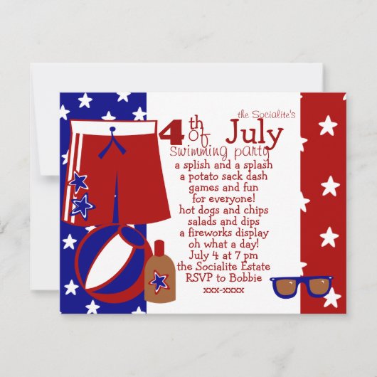 4e juli waterpartij kaart (Voorkant)