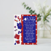 4e juli waterpartij kaart (Staand voorkant)