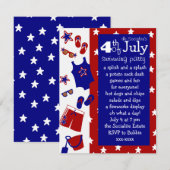 4e juli waterpartij kaart (Voorkant / Achterkant)