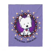 4e juli Westie Fleece Blanket