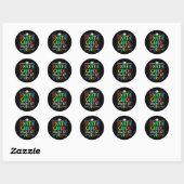 4e klas 2026 Vierde klas afstuderen _1 Ronde Sticker (Vel)