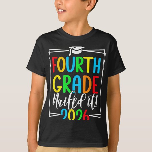 4e klas 2026 Vierde klas afstuderen _1  T-shirt (Voorkant)