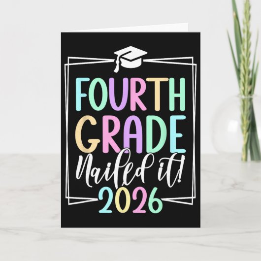 4e klas 2026 Vierde klas afstuderen _2 Kaart (Voorkant)