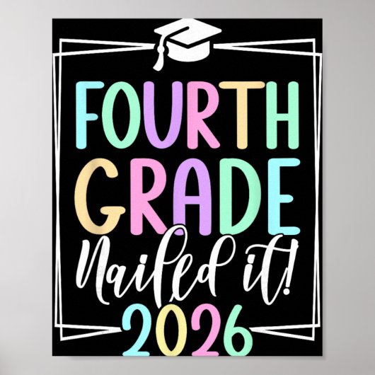4e klas 2026 Vierde klas afstuderen _2 Poster (Voorkant)