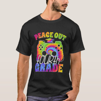 4e klas afstudeerversiering Peace Out Vierde klas T-shirt