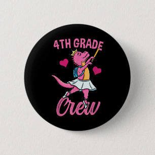 4e klas ballet meisjes terug naar school ronde button 5,7 cm