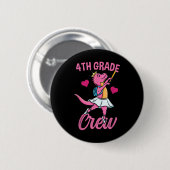 4e klas ballet meisjes terug naar school ronde button 5,7 cm (Voorkant /achterkant)