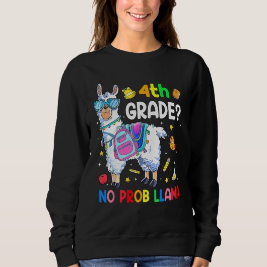 4e klas Geen Prob Llama Leraar en kind terug naar Trui (Voorkant)