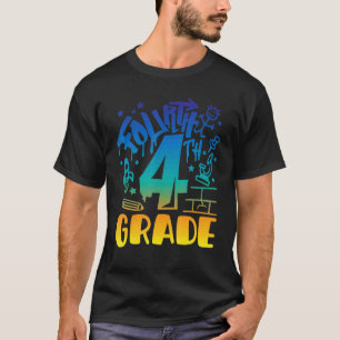 4e klas jongen eerste schooldag leraar terug naar  t-shirt