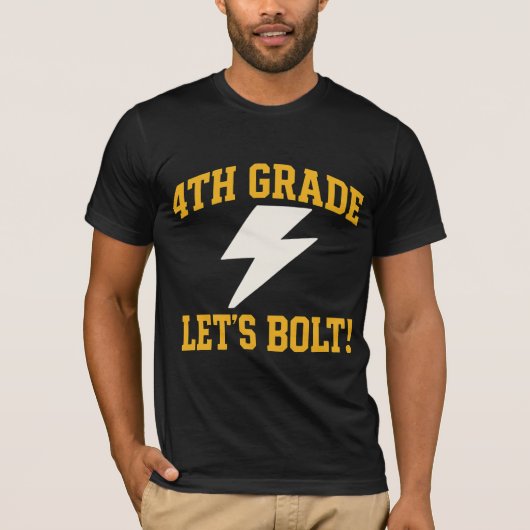 4e klas Laatste Bolt Oversized T-shirt (Voorkant)