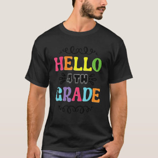 4e klas leraar Hallo vierde klas T-shirt