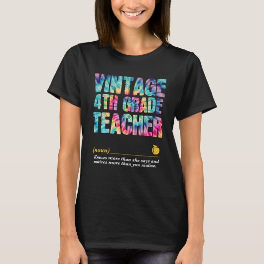 4e klas leraar waardering week terug naar school t-shirt (Voorkant)