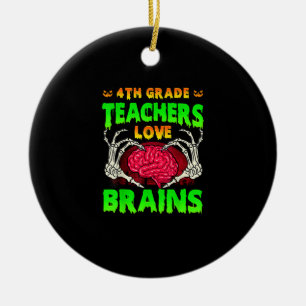 4e klas leraren hersenen skelet hand hart hal keramisch ornament
