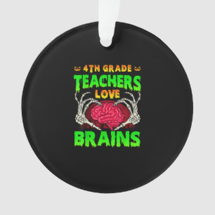 4e klas leraren hersenen skelet hand hart hal ornament