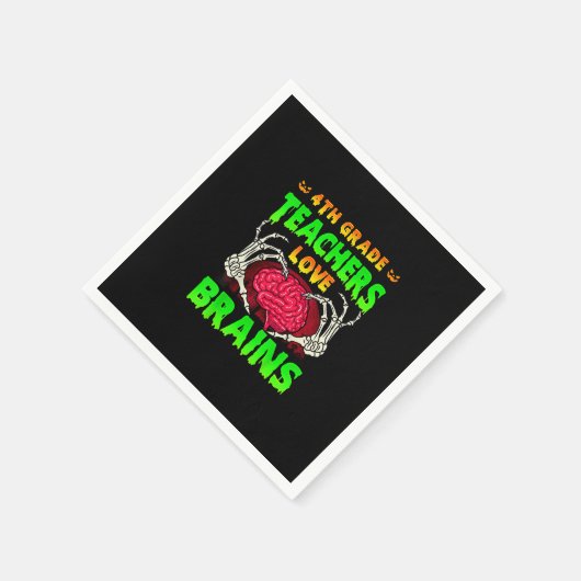 4e klas leraren hersenen skelet hand hart hal servet (Hoek)