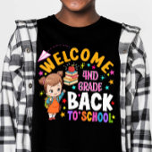 4e klas Messy Haar Bun Meisje Terug Naar School Ee T-shirt
