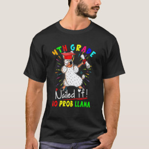 4e klas Nailed It Geen probleem Llama Dabbing Llam T-shirt