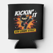 4e klas ninja trap eerste dag terug naar school blikjeskoeler (Voorkant)