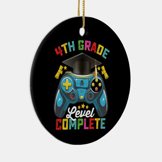 4e klas niveau Complete Afstuderen Gaming Gamer Keramisch Ornament (Rechts)