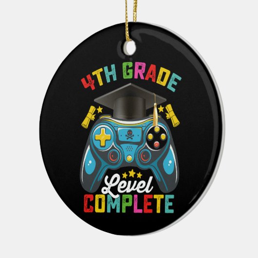 4e klas niveau Complete Afstuderen Gaming Gamer Keramisch Ornament (Links)