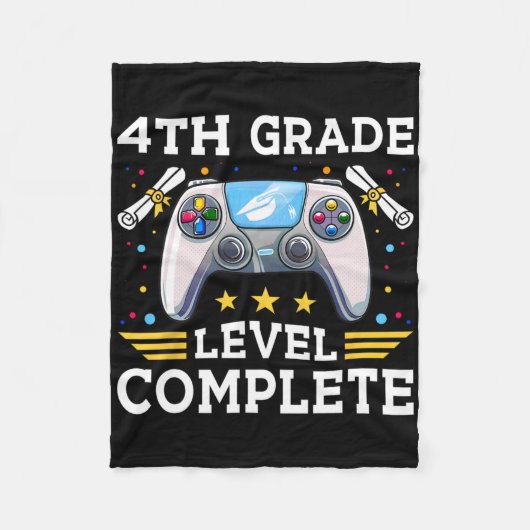 4e klas niveau complete gamer CL van 2025 Graduati Fleece Deken (Voorkant)