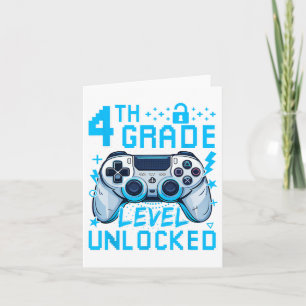 4e klas niveau ontgrendeld videogame eerste dag jo kaart