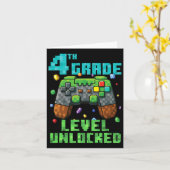 4e klas niveau ontgrendelde gamer controller terug kaart (Gele Bloem)