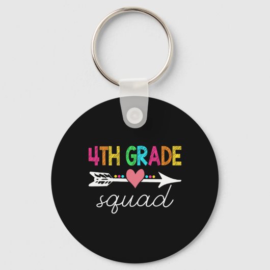 4e klas squad leraar student terug naar school fir sleutelhanger (Voorkant)