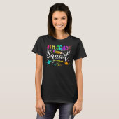 4e klas squad terug naar school vierde klas leraar t-shirt (Voorkant volledig)