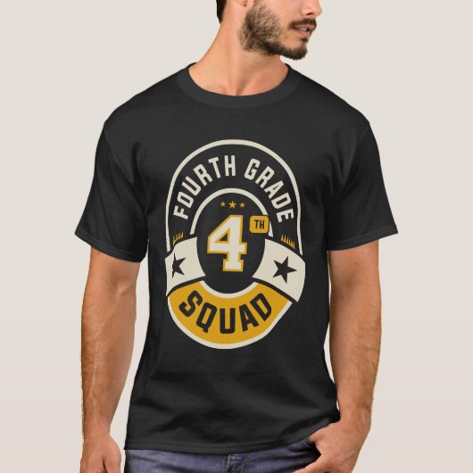 4e klas team terug naar school t-shirt (Voorkant)