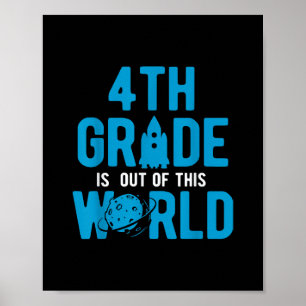 4e klas uit deze wereld wetenschap ruimte poster