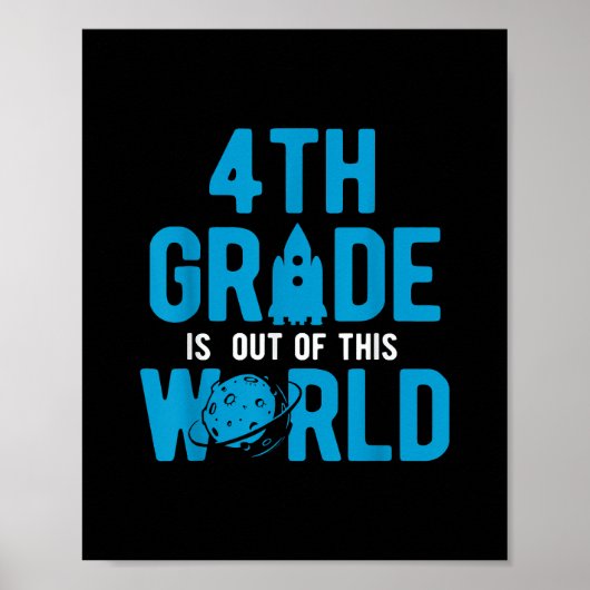 4e klas uit deze wereld wetenschap ruimte poster (Voorkant)