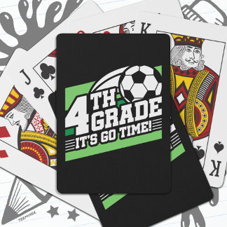 4e klas voetbal Football eerste dag terug naar sch Pokerkaarten