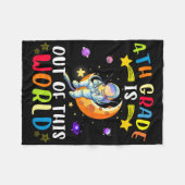 4e leerjaar is buiten dit wereld astronaut terug n fleece deken (Voorkant (Horizontaal))
