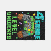 4e leerjaar ontgrendelde gamecontroller terug naar fleece deken (Voorkant (Horizontaal))