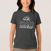 4e leerkracht 4e leerjaar Tri-Blend shirt (Voorkant)