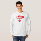 4e Marine Divisie "Fighting Fourth" Long T-shirt (Voorkant volledig)