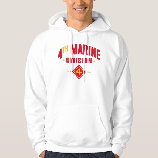 4e Marine Divisie "Vechten Vierde" Hoodie (Voorkant)