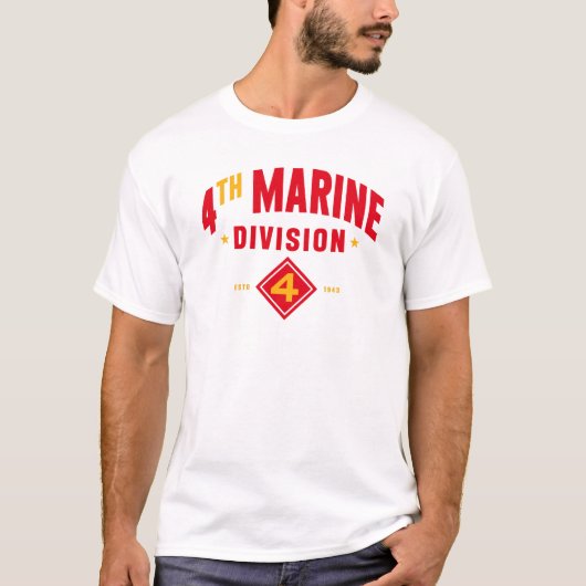4e Marine Divisie "Vechten Vierde" T-shirt (Voorkant)