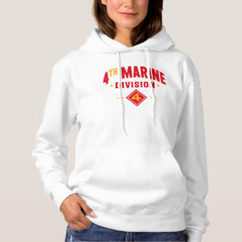 4e Marine Divisie "Vechten Vierde" Vrouwen Hoodie
