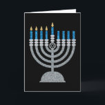 4e nacht Hanukkah Glitter Card Bedankkaart<br><div class="desc">Hanukkah 2022 begint in de avond van zondag 18 december en eindigt in de avond van maandag 26 december</div>