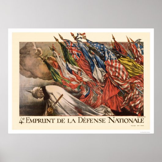 4e nationale lening op defensiegebied poster (Voorkant)
